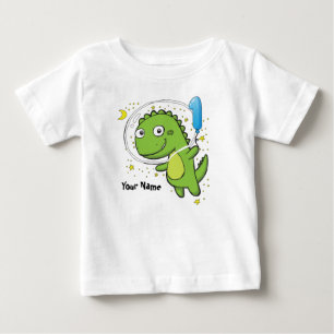 T-shirt Pour Bébé Anniversaire d'astronaute de dinosaure ęr