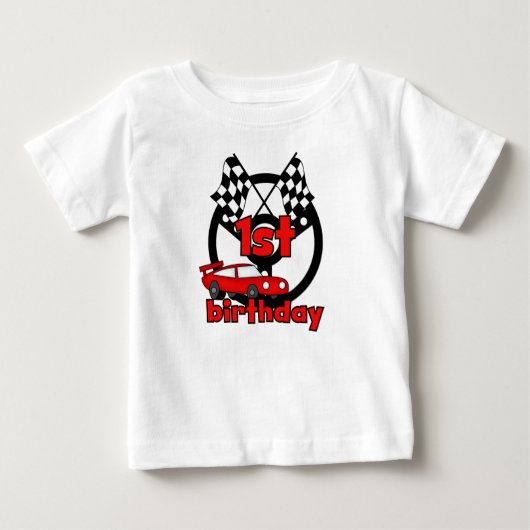 T-shirt Pour Bébé Anniversaire de courses d'automobiles ęr (Devant)