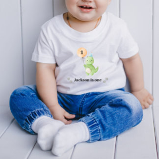 T-shirt Pour Bébé Anniversaire de Cute Dinosaur