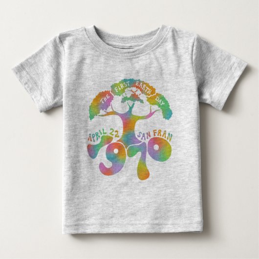 T-shirt Pour Bébé Anniversaire de jour de la terre (Devant)