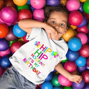 T-shirt Pour Bébé Anniversaire de la hanche colorée