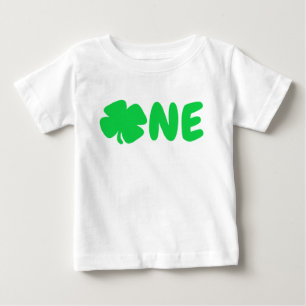 T-shirt Pour Bébé Anniversaire de la Saint-Patrick 1 an