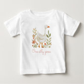 T-shirt Pour Bébé Anniversaire de la Silly Goose Rose (Devant)
