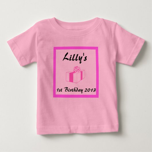 T-shirt Pour Bébé anniversaire de naissance, 1er, 2e... etc (Devant)