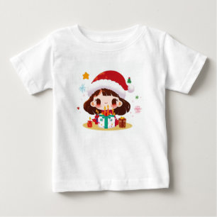 T-shirt Pour Bébé Anniversaire de Noël 2