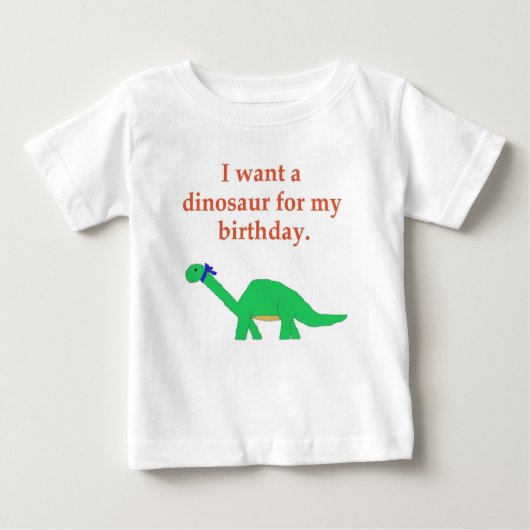 T-shirt Pour Bébé Anniversaire Dinosaur vêtements (Devant)