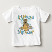 T-shirt Pour Bébé Anniversaire d'ours de miel 2ème (Devant)