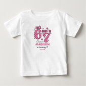 T-shirt Pour Bébé Anniversaire drôle de 7 ans | Fête "J'avais 6 ans, (Devant)
