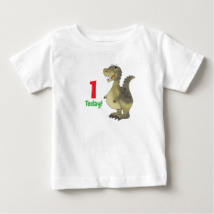 T-shirt Pour Bébé Anniversaire d'un dinosaure d'1 an - 1er anniversa
