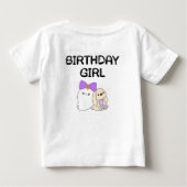 T-shirt Pour Bébé Anniversaire d'un fantôme éffrayant (Dos)