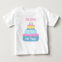 Anniversaire en couche mignonne fille de 2 ans Per