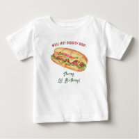 Anniversaire Enfants Hot Dog Aquarelle