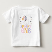 T-shirt Pour Bébé Anniversaire Halloween Violet Effrayant Un Hallowe (Dos)