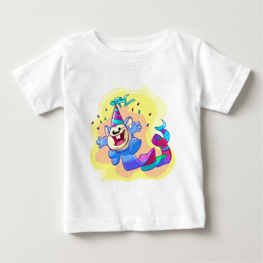 T-shirt Pour Bébé Anniversaire Meerca (Devant)