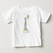T-shirt Pour Bébé Anniversaire Paw-ty mignon chiot greyhound chien A (Devant)