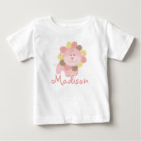 Anniversaire personnalisé safari jungle lion rose