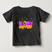 T-shirt Pour Bébé Anniversaire présent (Devant)