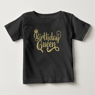 T-shirt Pour Bébé Anniversaire Reine Joyeux Anniversaire Fête Amusan