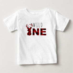 T-shirt Pour Bébé Anniversaire sauvage du plaid un   de bûcheron