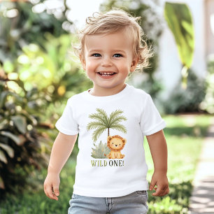 T-shirt Pour Bébé Anniversaire Sauvageon Safari Jungle 1 an