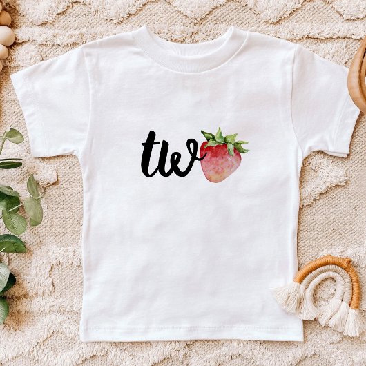 T-shirt Pour Bébé Anniversaire Strawberry TWO
