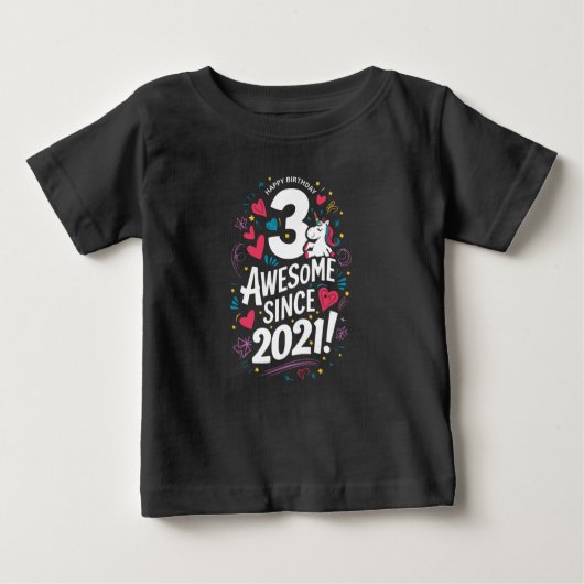 T-shirt Pour Bébé AnniversaireFun (Devant)