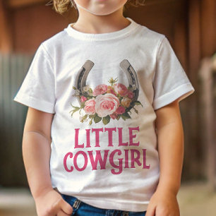 T-shirt Pour Bébé Annonce de grossesse de bébé cowgirl florale
