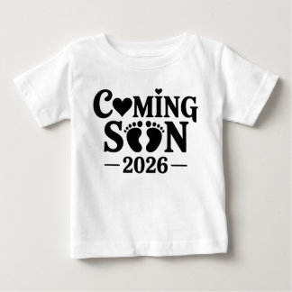 T-shirt Pour Bébé Annonce de Grossesse Minimaliste Bientôt