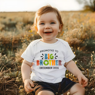 T-shirt Pour Bébé Annonce de promotion au grand frère