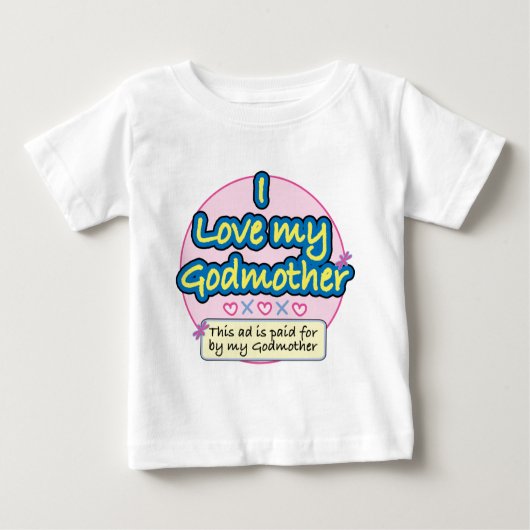 T-shirt Pour Bébé Annonce payée par ma marraine PK (Devant)