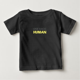 T-shirt Pour Bébé Anti-Racisme Une Race Humaine Toutes les vies comp