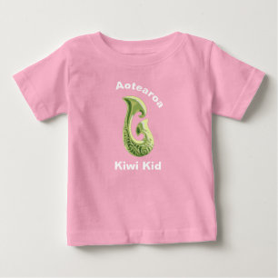 T-shirt Pour Bébé Aotearoa poisson crochet bébé