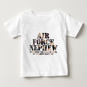 T-shirt Pour Bébé Appel de réponse de neveu de l'Armée de l'Air