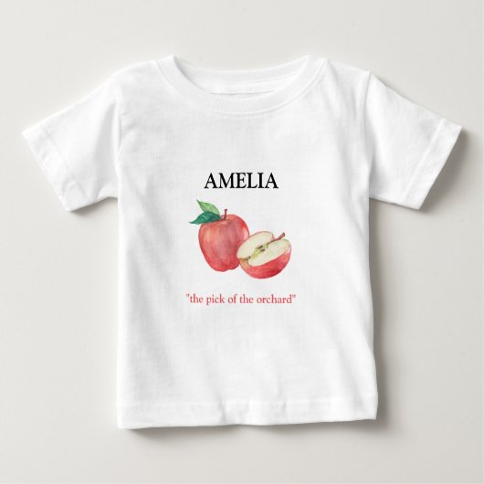 T-shirt Pour Bébé Apple (Devant)