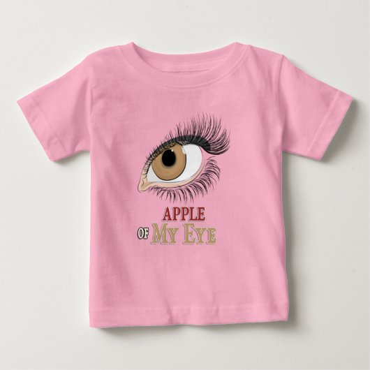 T-shirt Pour Bébé Apple de My Eye Eyelashes (Devant)