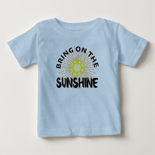 T-shirt Pour Bébé Apportez Le Design Sunshine - Baby Fine Jersey T- (Devant)