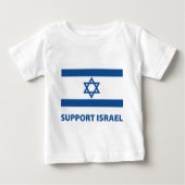 T-shirt Pour Bébé Appui Israël (Devant)