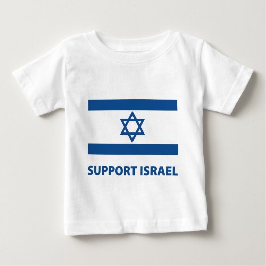 T-shirt Pour Bébé Appui Israël (Devant)