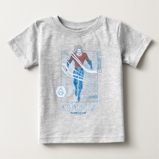 T-shirt Pour Bébé Aquaman - Atlantis Surf Club (Devant)