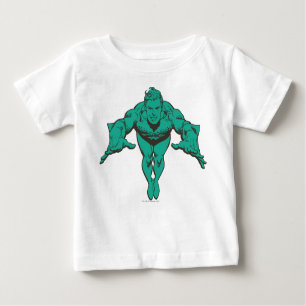 T-shirt Pour Bébé Aquaman Déjeuner en avant - Turquoise