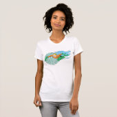 T-shirt Pour Bébé Aquaman saute à gauche (Devant entier)