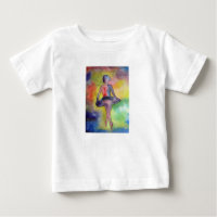 Aquarelle Ballerina Space BabyT-shirt