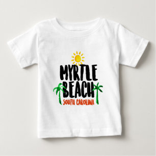 T-shirt Pour Bébé Aquarelle de Myrtle Beach