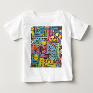 T-shirt Pour Bébé Aquarelle géométrique moderne Noon