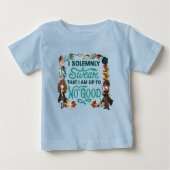 T-shirt Pour Bébé Aquarelle magique "Je jure solennellement" (Devant)