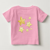 T-shirt Pour Bébé Aquarelle rose mignonne Ours dormant (Dos)