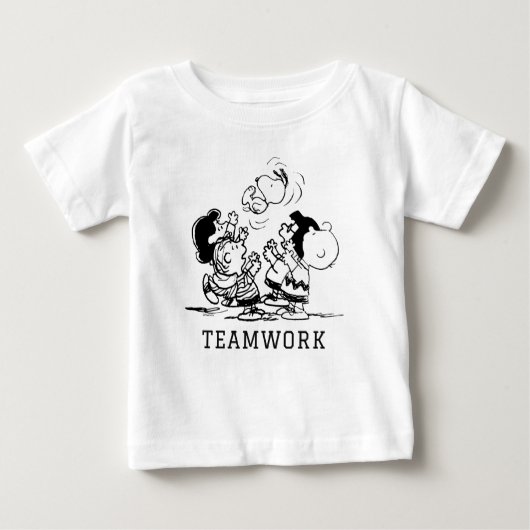 T-shirt Pour Bébé Arachides Gang Lifting Snoopy (Devant)