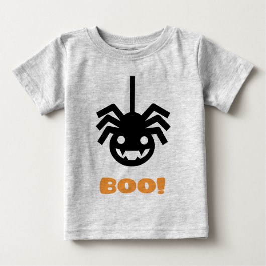 T-shirt Pour Bébé Araignée d'Halloween (Devant)