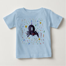 araignée et confetti d'anniversaire coloré avec ét