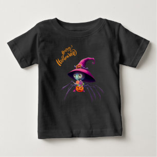 T-shirt Pour Bébé Araignée/Halloween/automne/citrouille